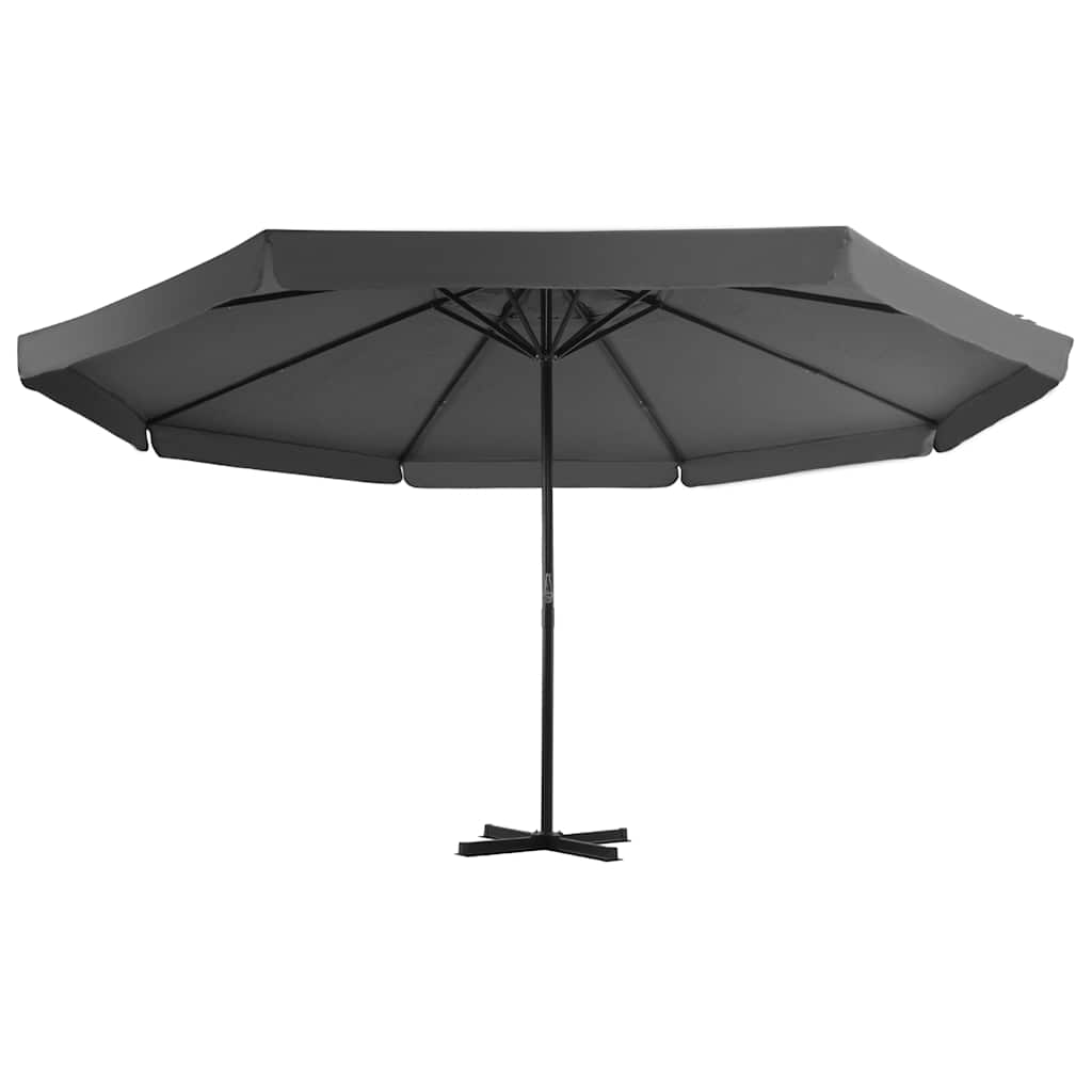VIDAXL -Parasol mit tragbarem Basis -Anthrazit -ausgelöst
