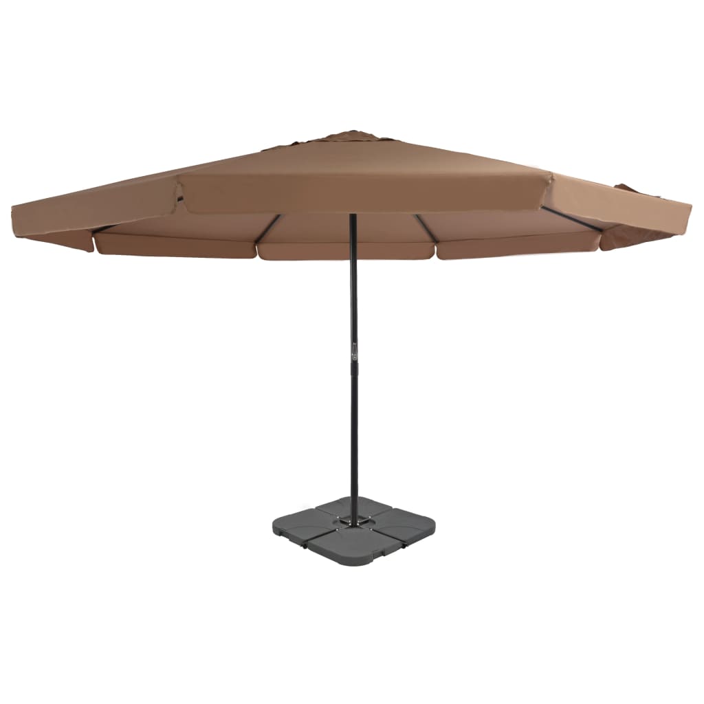 Vidaxl Parasol mit tragbarem Basistaupe