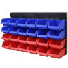 VIDAXL -Werkzeuge Wand -montiert blau und rot 2 PCs