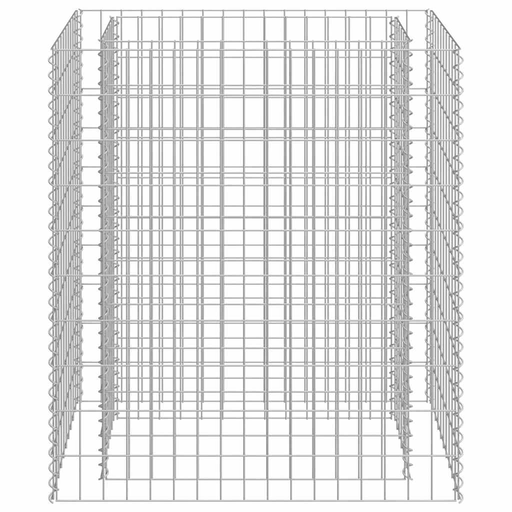 Vidaxl Gabion -Pflanzer erhöhte 90x50x100 cm verzinkter Stahl