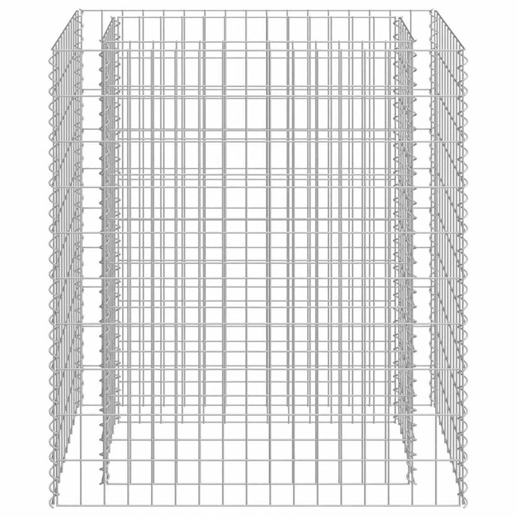 Vidaxl Gabion -Pflanzer erhöhte 90x50x100 cm verzinkter Stahl