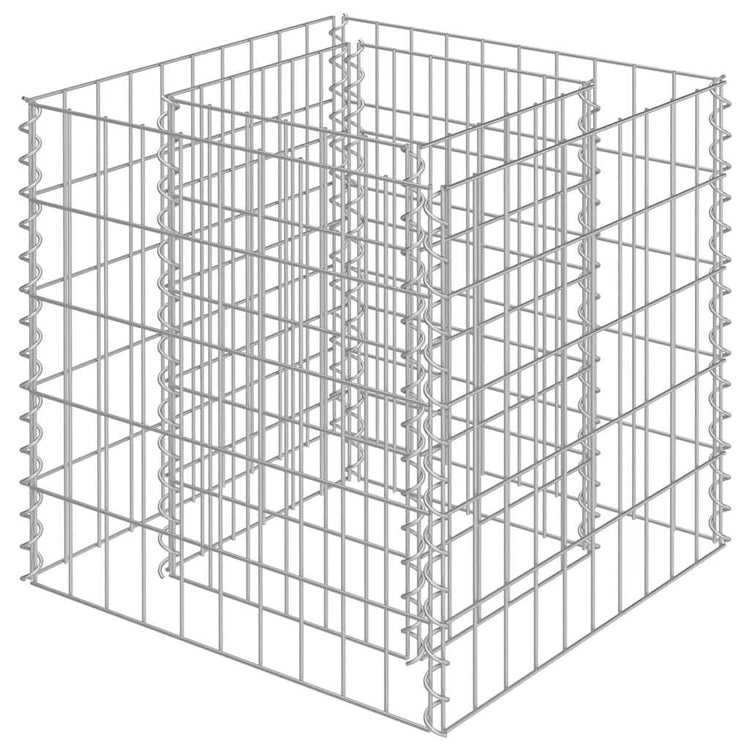 Vidaxl Gabion -Pflanzer erhöht 50 x 50 x 50 cm verzinkter Stahl