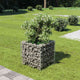Vidaxl Gabion -Pflanzer erhöht 50 x 50 x 50 cm verzinkter Stahl