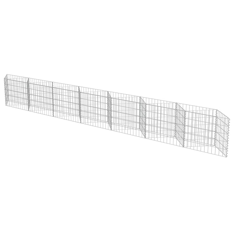 Vidaxl Schanskorf Wand 450x30x50 cm verzinkter Stahl