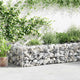 Vidaxl Schanskorf Wand 630x30x50 cm verzinkter Stahl