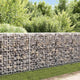 Vidaxl Schanskorf Wand mit Deckel 200x20x85 cm verzinkter Stahl