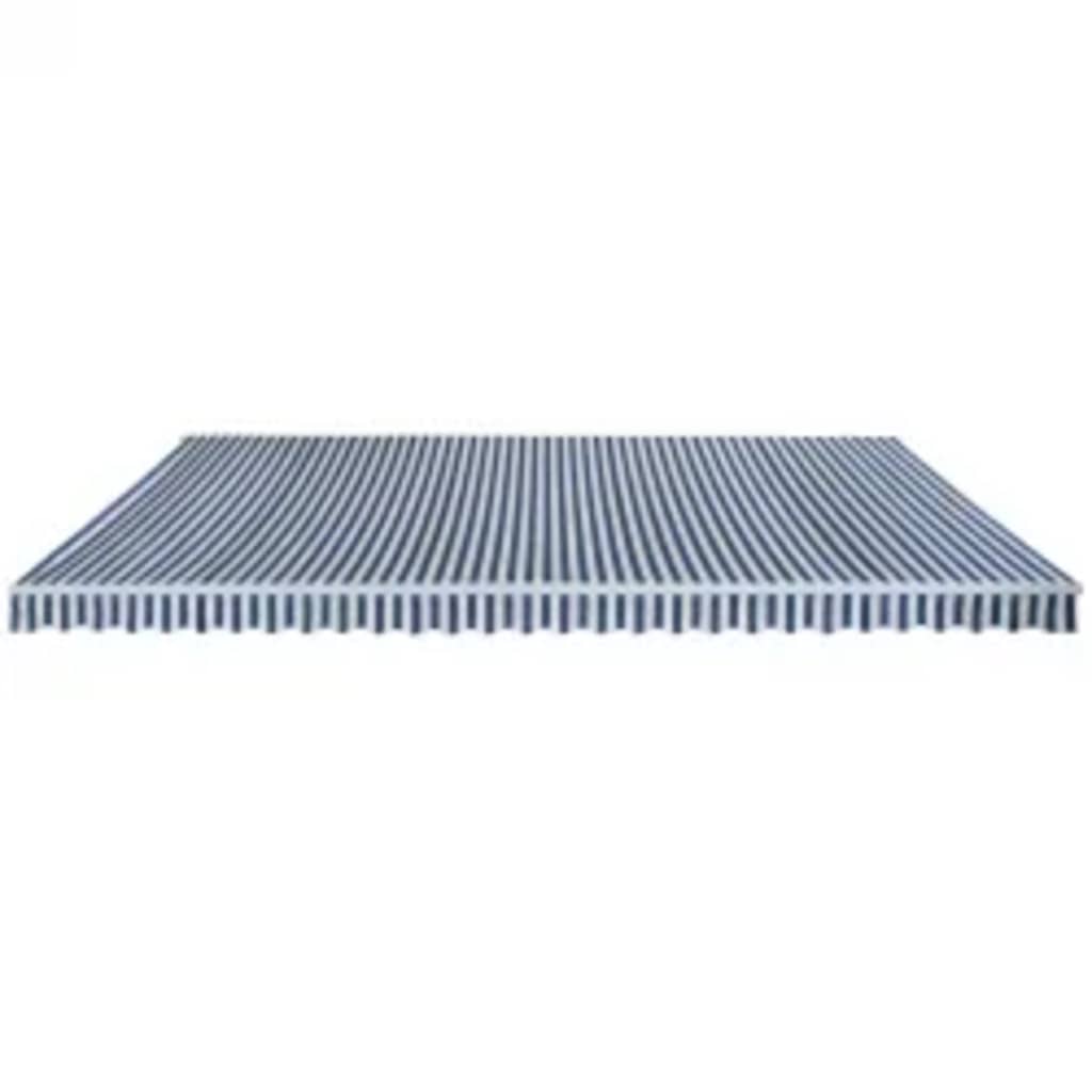 Vidaxl Luifel erstreckt sich manuell 600 cm blau weiß