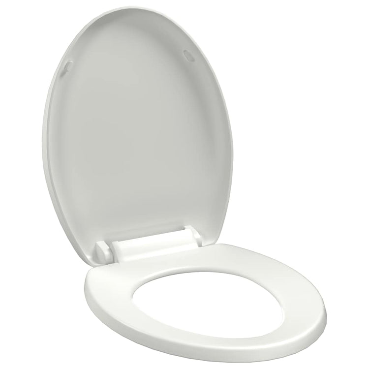 Vidaxl Toilettensitz Soft-Close mit Schnellveröffentlichungsdesign Weiß