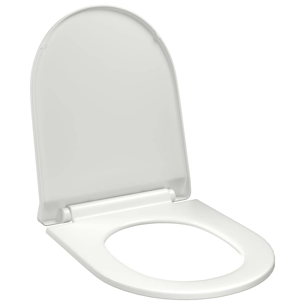 Vidaxl Toilettensitz Soft-Close mit Schnellveröffentlichungsdesign Weiß