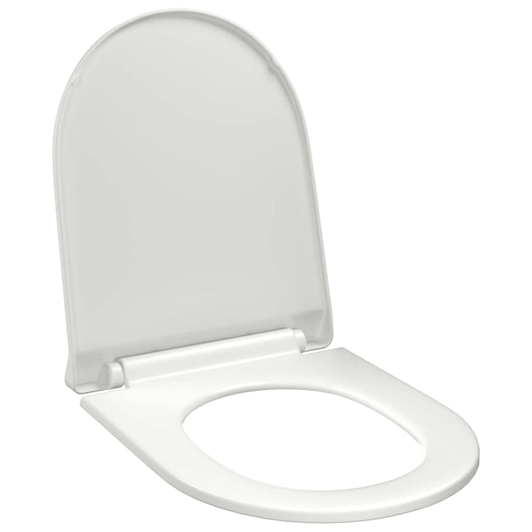 Vidaxl Toilettensitz Soft-Close mit Schnellveröffentlichungsdesign Weiß