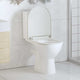 Vidaxl Toilettensitz Soft-Close mit Schnellveröffentlichungsdesign Weiß