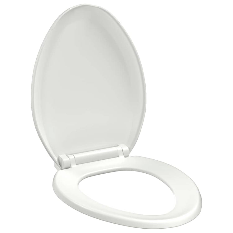Vidaxl Toilettensitz Soft-Close mit Schnellveröffentlichungsdesign Weiß