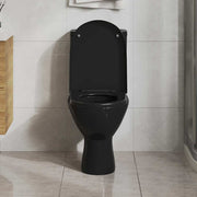 Vidaxl Toilettensitz Soft-Close-Close mit Schnellverkaufsdesign Schwarz - afbeelding 3