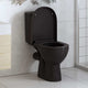 Vidaxl Toilettensitz Soft-Close-Close mit Schnellverkaufsdesign Schwarz