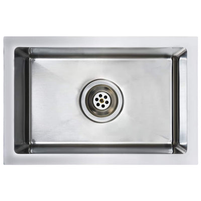 Vidaxl Sink handgefertigt Edelstahl