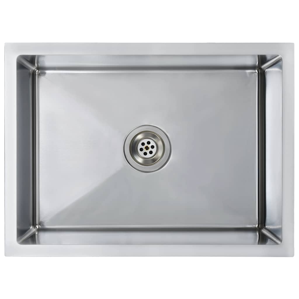 Vidaxl Sink handgefertigt Edelstahl