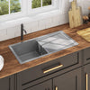 Vidaxl Sink handgefertigt Edelstahl