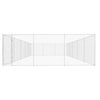 Vidaxl -Hundezwinger für Außen 950x570x185 cm verzinkter Stahl