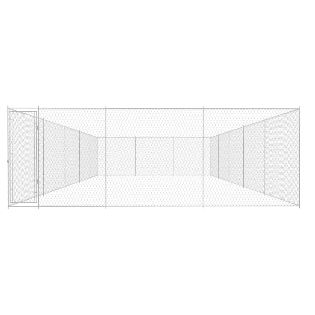 Vidaxl -Hundezwinger für Außen 950x570x185 cm verzinkter Stahl