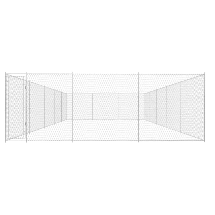 Vidaxl -Hundezwinger für Außen 950x570x185 cm verzinkter Stahl