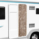 Vidaxl Fly Vorhang 56x185 cm Chenille Beige und hellbraun