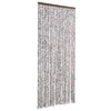 Vidaxl Fly Vorhang 90x220 cm Chenille Brown und Beige