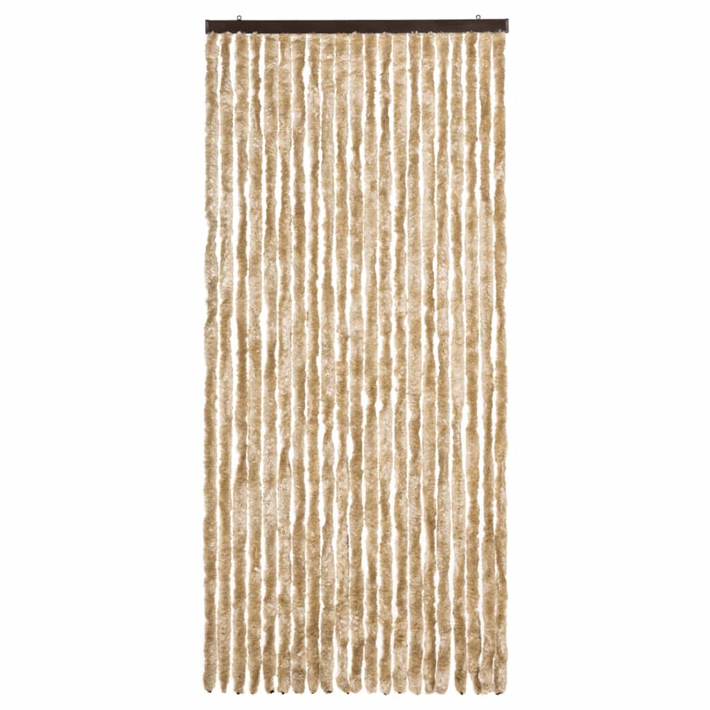 Vidaxl Fly Vorhang 90x220 cm Chenille Beige