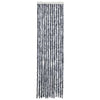 Vidaxl Fly Vorhang 56x185 cm Chenille Silberfarbe