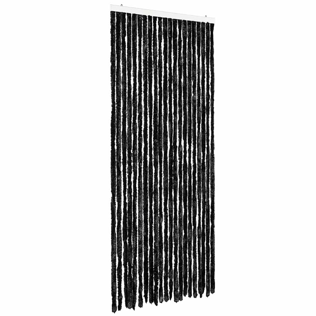 Vidaxl Fly Vorhang 90x220 cm Chenille Anthrazit