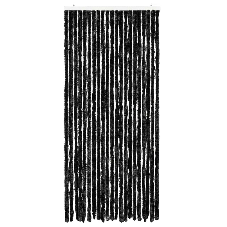Vidaxl Fly Vorhang 90x220 cm Chenille Anthrazit