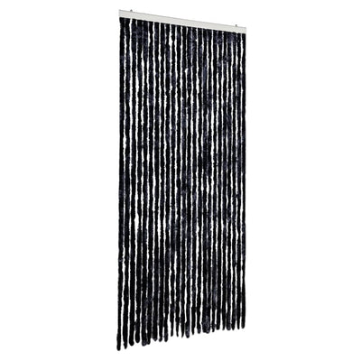 Vidaxl Fly Vorhang 100x220 cm Chenille Anthrazit