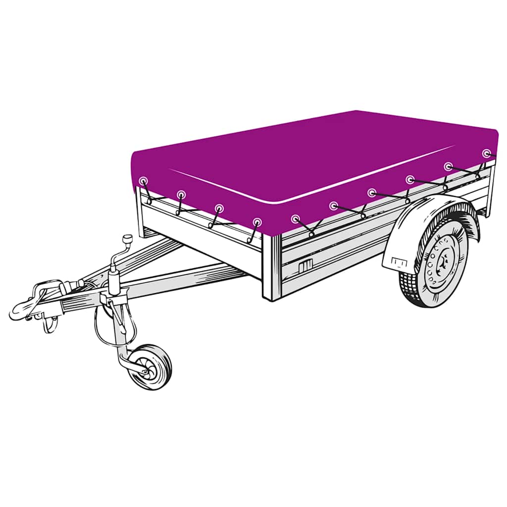 Vidaxl Trailer Network 2.5x3,5 M HDPE Schwarz
