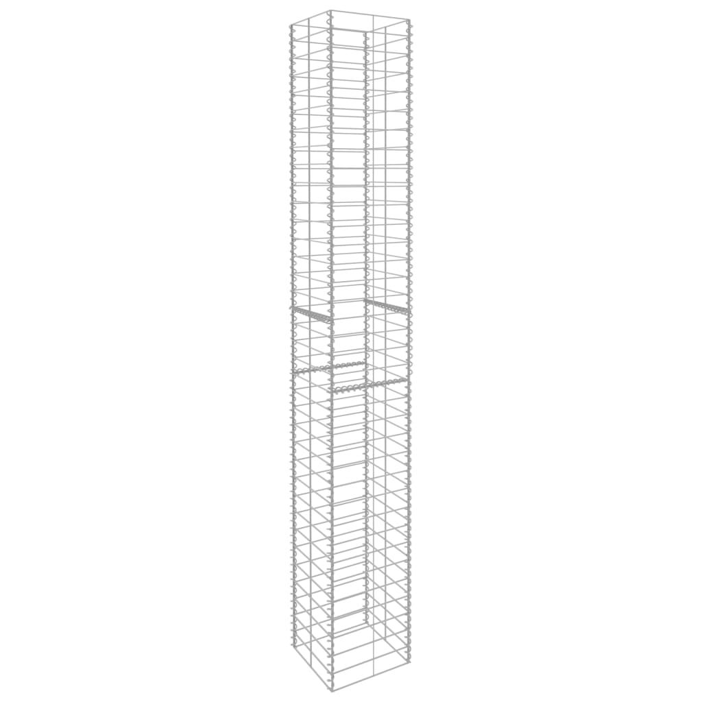 Vidaxl Schans Körbe 3 ST 25x25x197 cm verzinkter Stahl