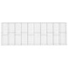Vidaxl Schanskorf Wand mit Deckel 600x50x200 cm verzinkter Stahl