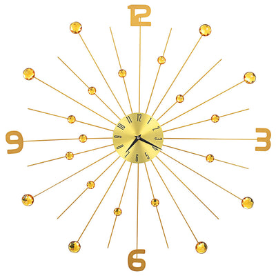 Vidaxl Wanduhr 70 cm Metall Gold gefärbt