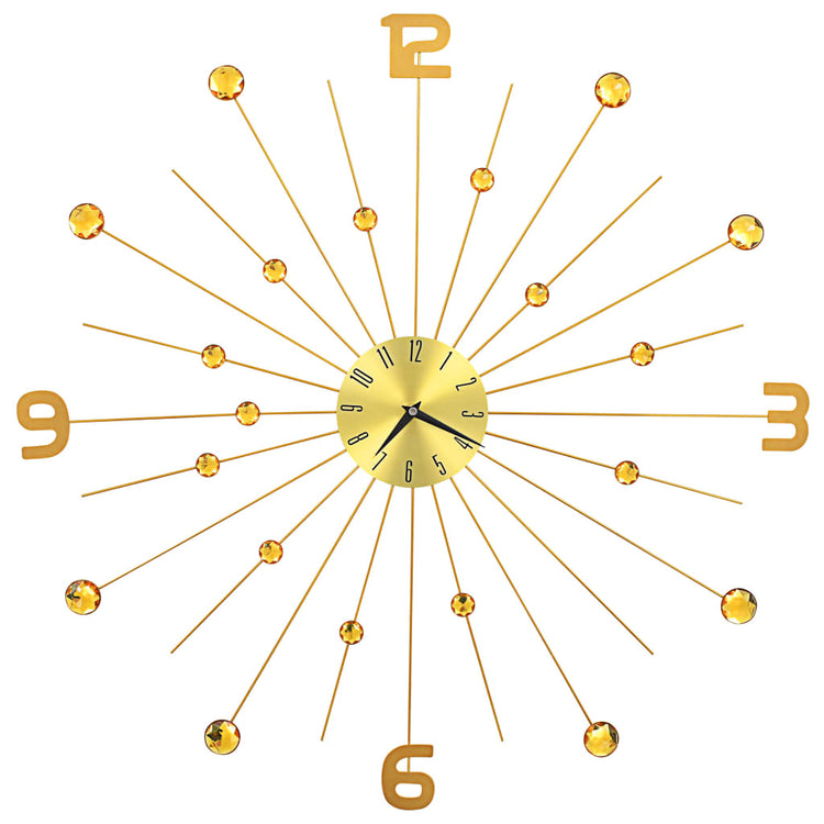 Vidaxl Wanduhr 70 cm Metall Gold gefärbt