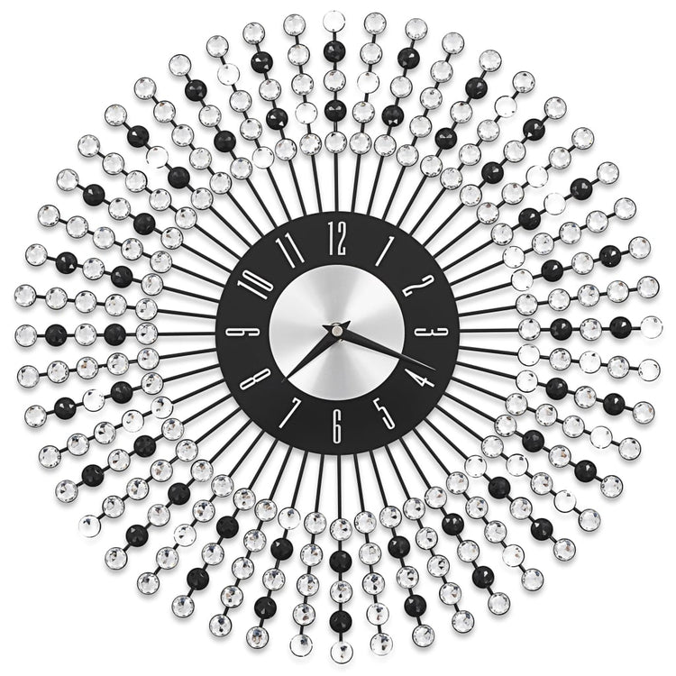Vidaxl Wanduhr 43 cm Metallschwarz