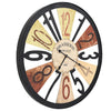 Vidaxl Wanduhr 60 cm Metall Multi -Colored
