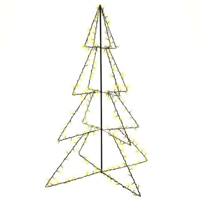 VIDAXL KegelKERSTBOOM 240 LEDs innerhalb und außerhalb 115x150 cm
