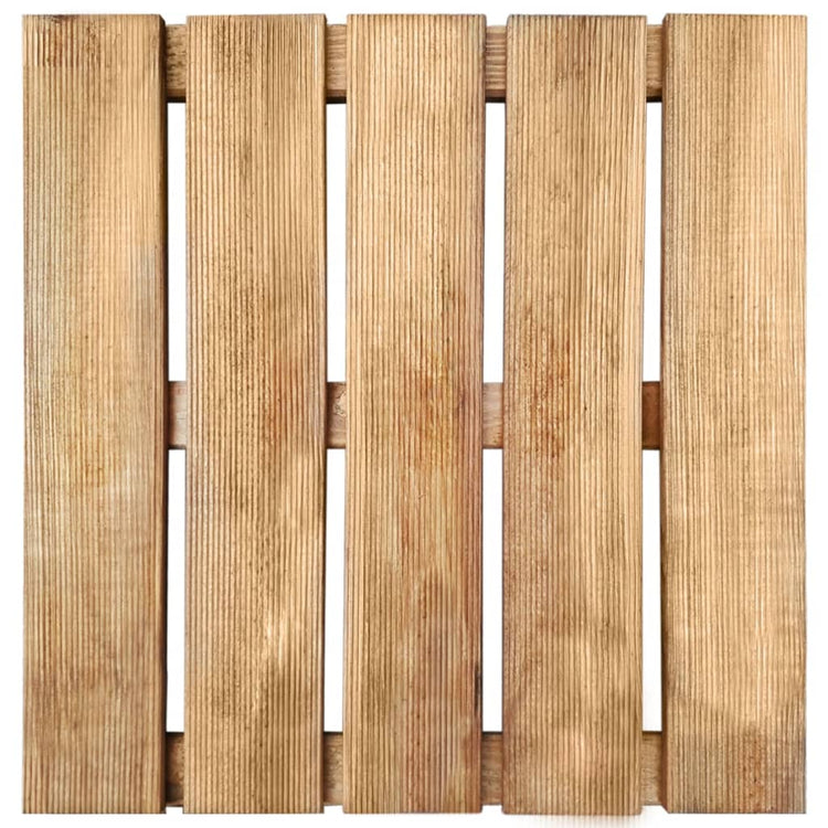 VIDAXL 18 ST Terrassenfliesen 50x50 cm Holzbraun