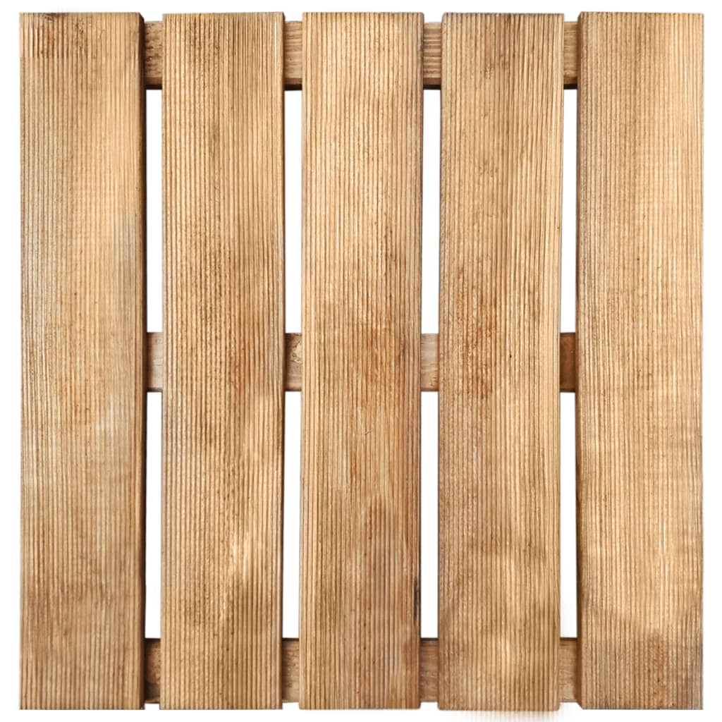 VIDAXL 30 ST Terrassenfliesen 50x50 cm Holzbraun