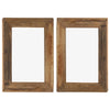 Vidaxl -Fotorahmen 2 PCs 30x40 cm Festes Recyclingholz und Glas