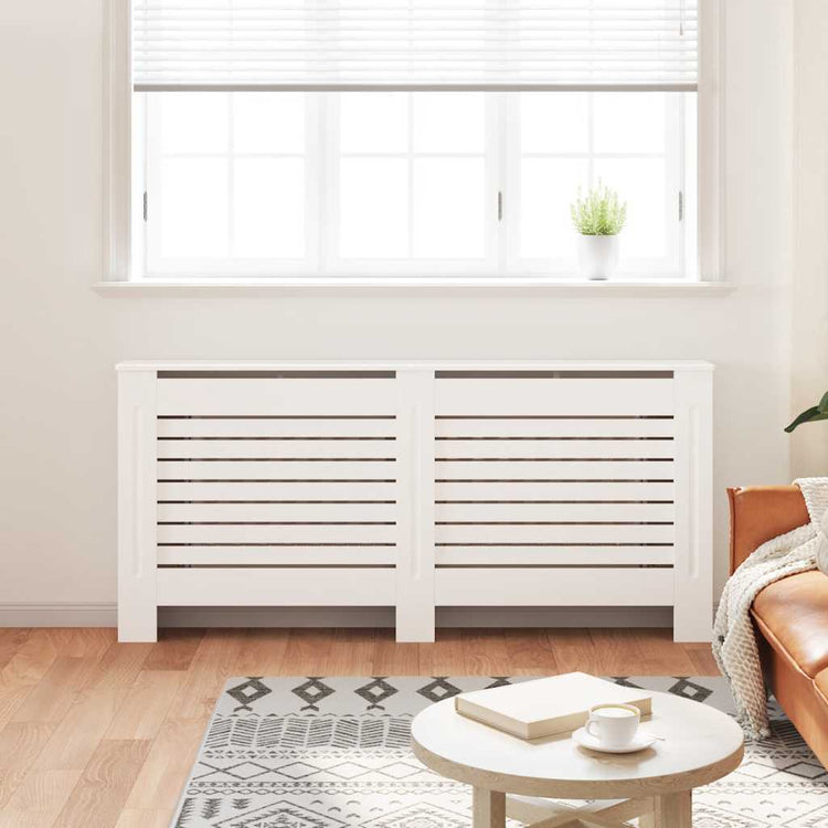 VIDAXL -Radiatorkonstruktion 172x19x81.5 cm MDF Weiß