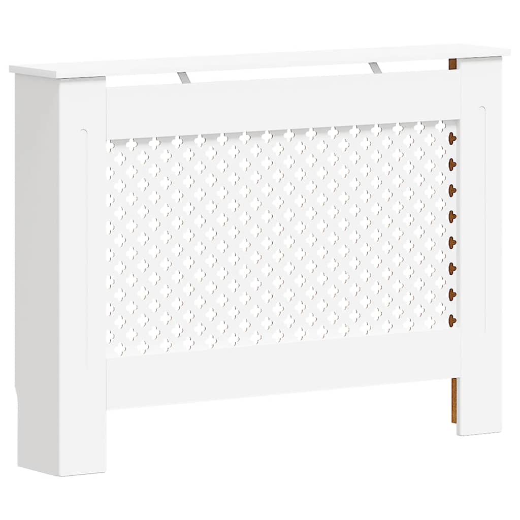 VIDAXL -Radiatorkonstruktion 112x19x81.5 cm MDF Weiß