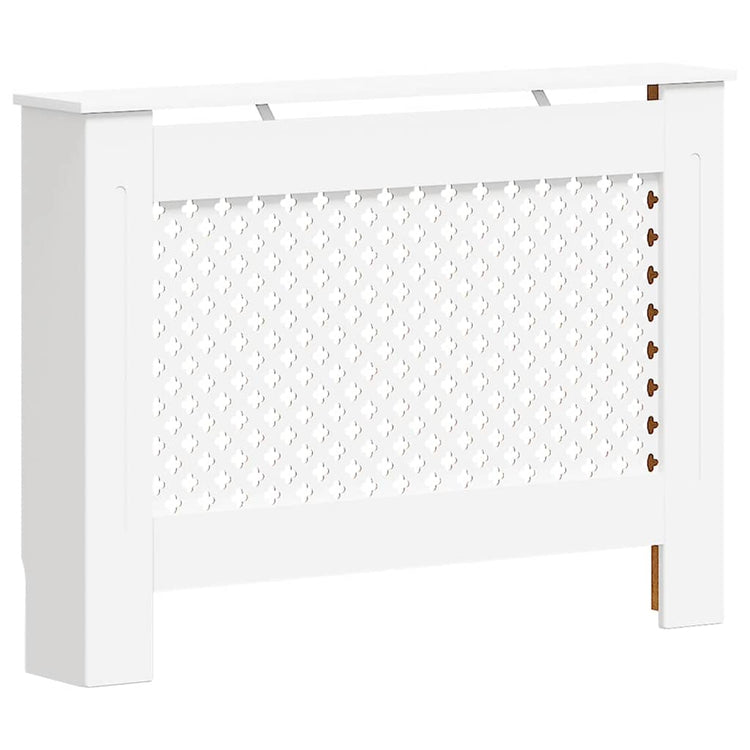 VIDAXL -Radiatorkonstruktion 112x19x81.5 cm MDF Weiß