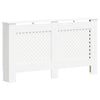 VIDAXL -Radiatorkonstruktion 152x19x81.5 cm MDF Weiß