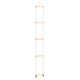 Vidaxl -Seilleiter 30x168 cm Festholz und PE
