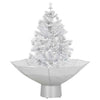 Vidaxl Weihnachtsbaum schneit mit Regenschirm 75 cm Weiß