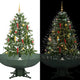 Vidaxl Weihnachtsbaum schneit mit Regenschirm 140 cm Grün