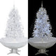 Vidaxl Weihnachtsbaum schneit mit Regenschirme 170 cm Weiß